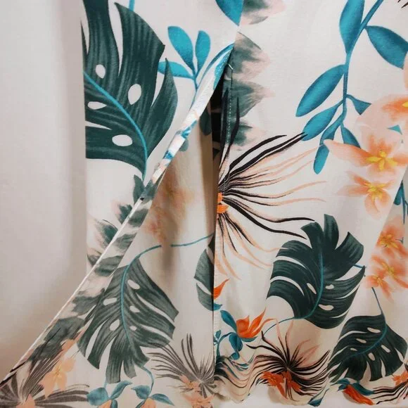 Slate & Willow Women's XS Palms Maxi Sleeveless Criss-Cross Dress - Picture 8 of 10